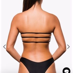BLACKBOUGH SWIM bahamas caged back bandeau top